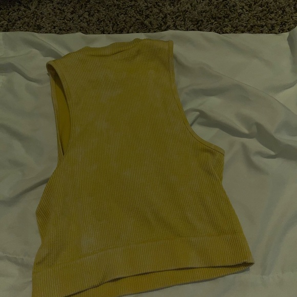 Seamless halter top in teal and yellow - Picture 5 of 10